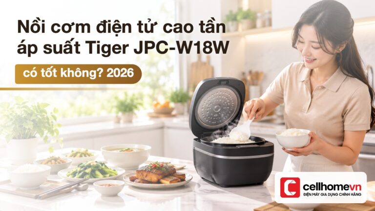 Nồi cơm điện tử cao tần áp suất Tiger JPC-W18W có tốt không?