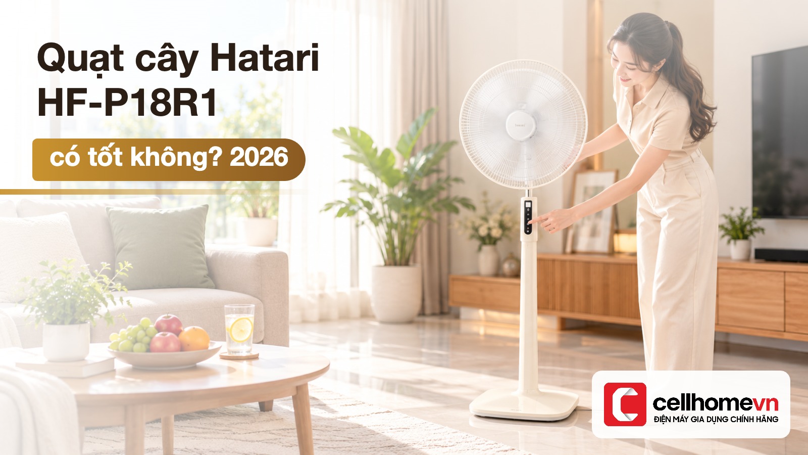 Quạt cây Hatari Thái Lan HF-P18R1 tại Điện máy Cellhome
