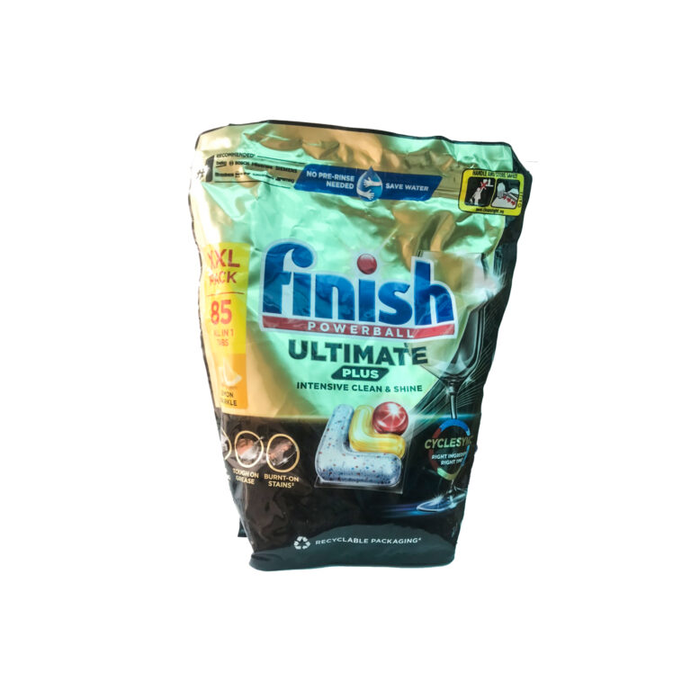 Viên rửa bát Finish Ultimate Plus túi 85 viên hương chanh (Lemon)