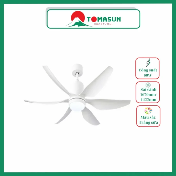 Quạt trần đèn TOMASUN TMS-8801-TMA