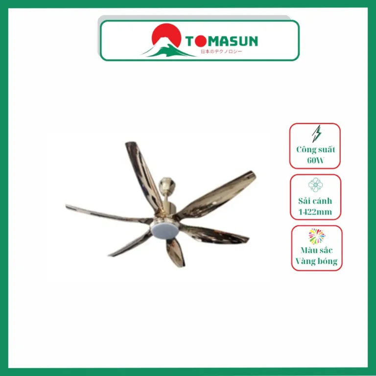 Quạt trần đèn TOMASUN TMS-8801-CFMB