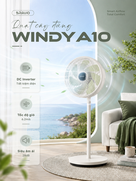 Quạt cây DC Bravio Windy A10