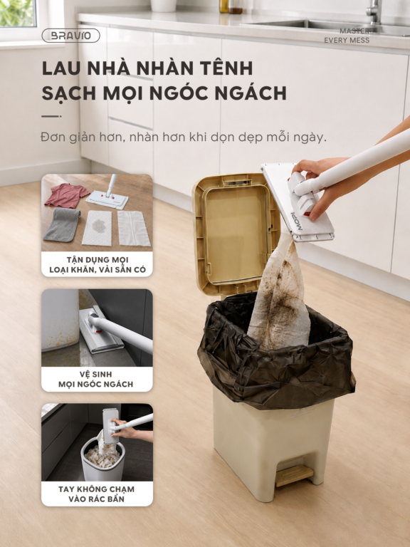 Cây lau nhà Bravio Mopi