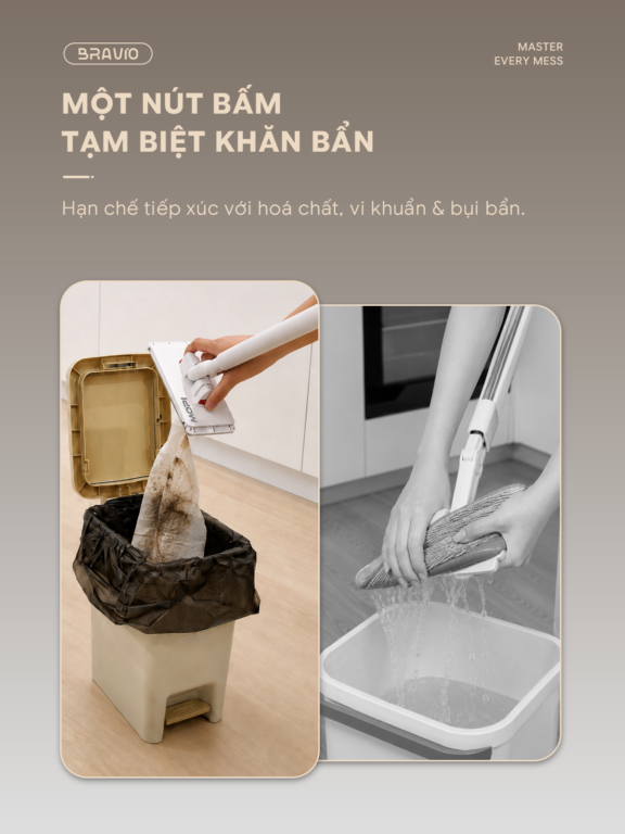 Cây lau nhà Bravio Mopi