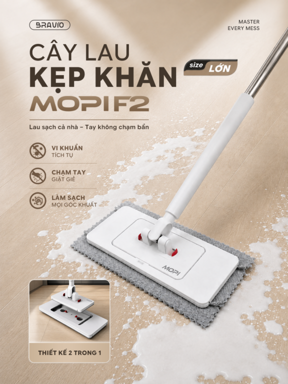 Cây lau nhà Bravio Mopi F2