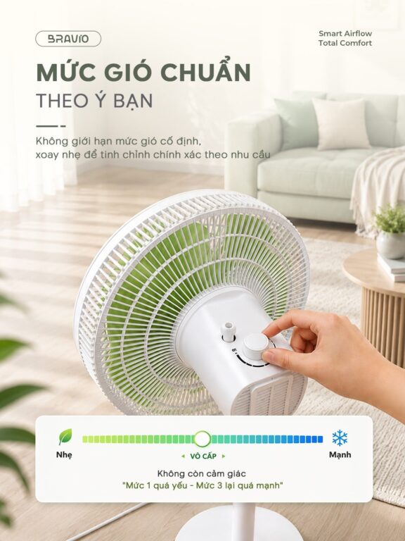 Quạt cây DC Bravio Windy A10