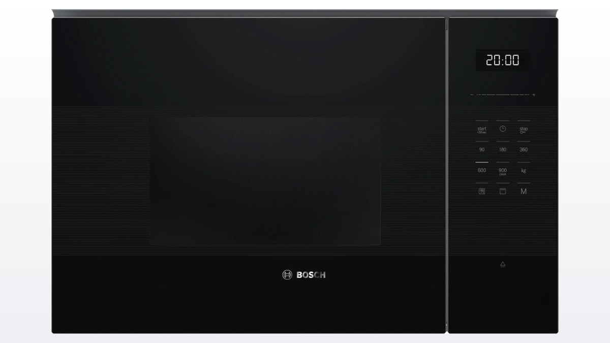 Lò vi sóng âm tủ có nướng Bosch BEL554MB2 mặt kính đen phẳng, bảng phím cảm ứng