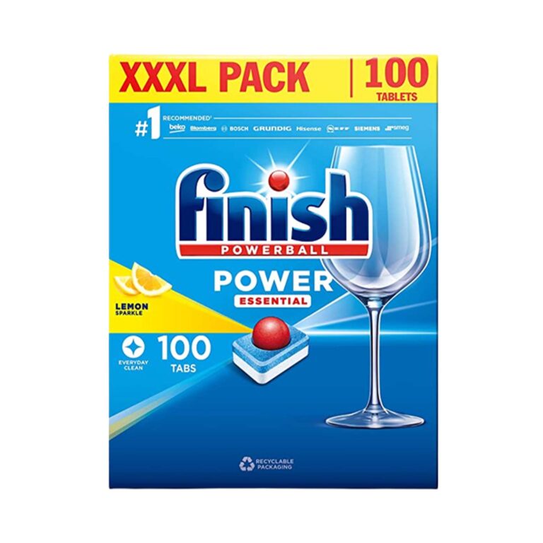 Viên rửa bát Finish Power Essential hộp 100 viên hương chanh (Lemon)