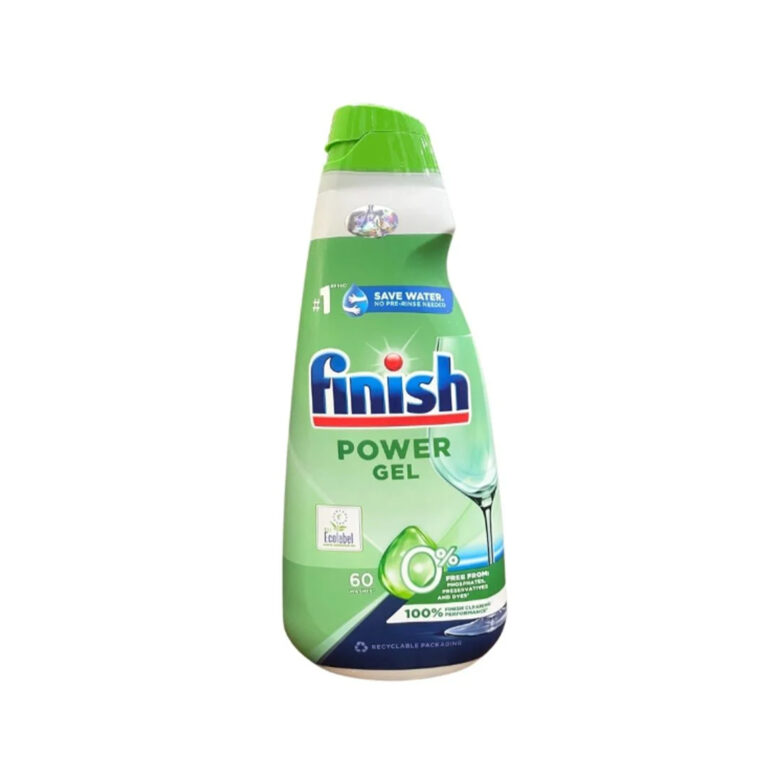 Gel rửa bát Finish Eco 0% chai 900ml