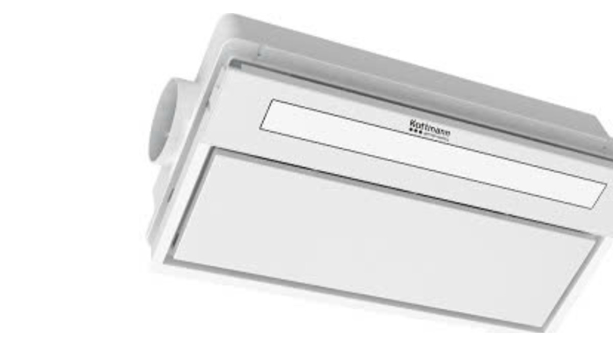 Quạt âm trần đa năng Kottmann K8 khổ 30x60cm cùng bảng điều khiển gắn tường đi kèm
