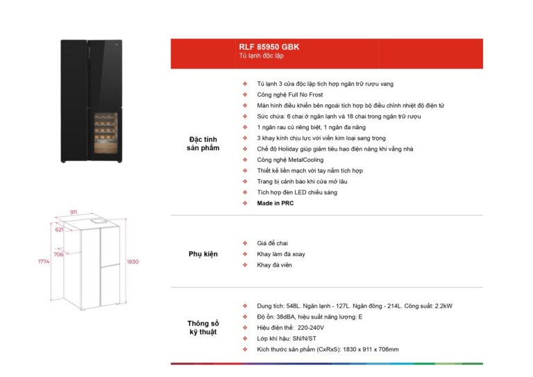 Tủ lạnh side by side TEKA RLF 85950 GBK