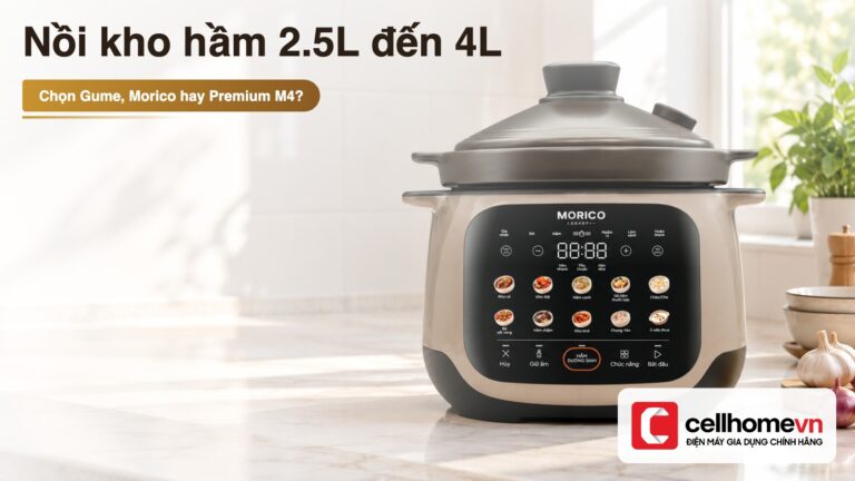 Nồi kho hầm 2.5L đến 4L: chọn Gume, Morico hay Premium M4?