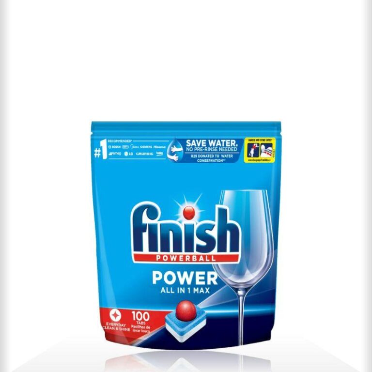 Viên rửa bát Finish Power All in 1 túi 100 viên không hương (Regular)