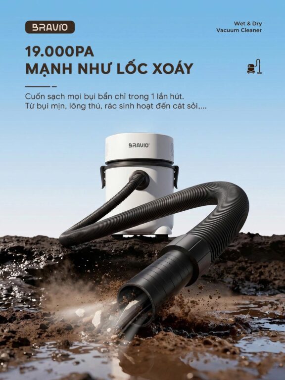 Máy hút bụi đa năng Bravio Panda P8 – Tiêu chuẩn